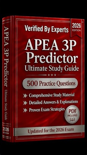 APEA 3P Predictor Exam 2026 | 500 Practice Questions | New Study Guide | Cheat Sheet | Test Engine