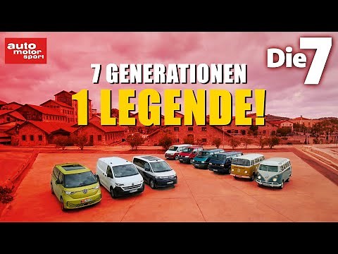 Die 7 Generationen des VW Bus | Vom T1 bis zum T7 – 70 Jahre Bulli-Geschichte!