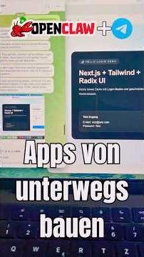 Apps per Sprachnotiz programmieren mit OpenClaw + Telegram #openclaw #vibecoding