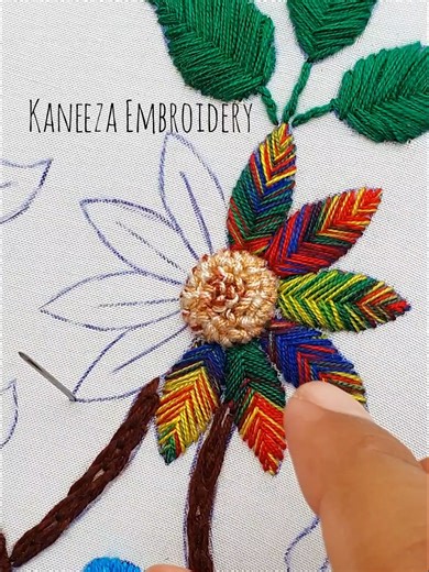 Beautiful Leaf Embroidery Design Tutorial