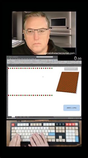 excelobstaclecourse.com on Instagram: "Excel obstacle course Christmas wrap puzzle #exceltips #speedrun #satisfying #worldrecord"