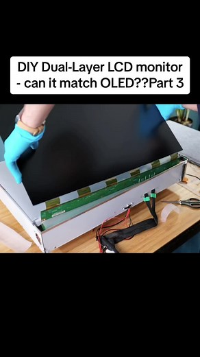 DIY Dual-Layer LCD monitor - can it match OLED?? #plasma #diy #LCD #layer #new
