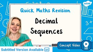 Decimal Sequences | KS2 Maths Concept Video