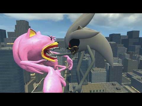 NEW SILVER NIGHTMARE INNYUME SMILEY'S VS ALL SHIN SONIC TAPES FAMILY in GMod !!!!!!!!!!!!