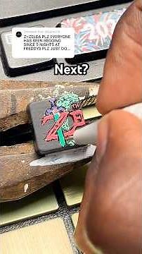 Drawing Z for The legend of Zelda but on my keyboard! Custom keyboard!