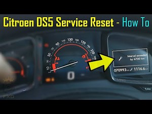 How to reset the service in the Citroen DS5?