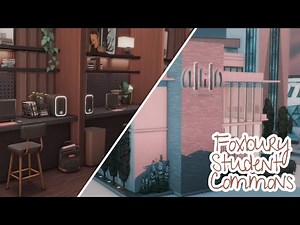 Sims 4 ° Elegant Student Community House ° Foxbury Student Commons ° Speed Build ° No CC