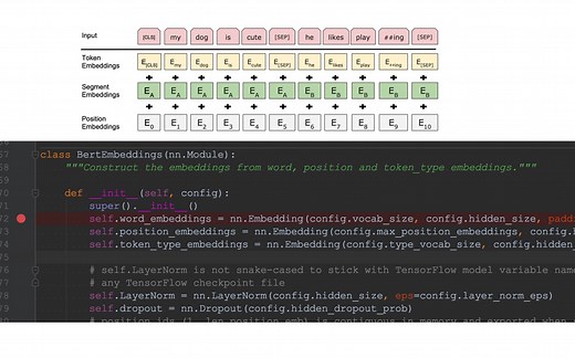 [动手写 bert 系列] bert embedding 源码解析，word_embedding/position_embedding/token_type