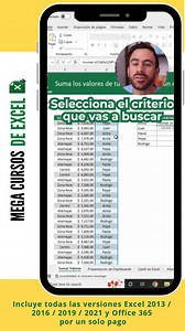 📈 Aprende Excel en TODAS sus versiones y lleva tu carrera al siguiente nivel 📊💡 Tener dominio de Excel te abre puertas en cualquier empresa. Aprende a trabajar con cualquier versión y destaca en el manejo de datos. 🔹 En este curso aprenderás a: ✅ Analizar datos de manera rápida y efectiva. ✅ Usar funciones y fórmulas avanzadas para optimizar procesos. ✅ Crear gráficos y reportes que faciliten la toma de decisiones. ✅ Dominar todas las versiones de Excel, sin importar la antigüedad. 🌟 Haz de