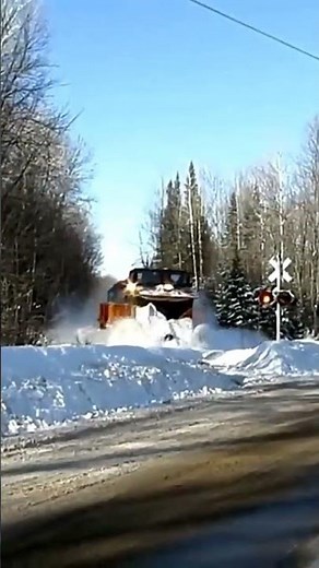 When Railroads Need To Move Snow They Call For The Snowplow! #trains #trainvideo | Jason Asselin