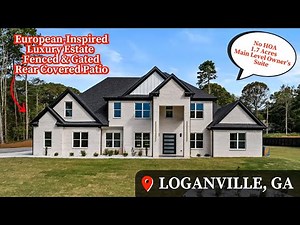 Living In Loganville, GA | Fully Fenced Yard | Home Tour | New Construction Home | Atlanta New Homes