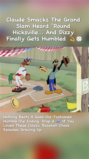 OG Cartoons on Instagram: "Claude cracking that grand slam like he’s been waiting his whole life for it — and Hicksville absolutely loses its mind. There’s something timeless about watching the quiet guy outshine the loudest person in the room. Grand slams hit different when they come wrapped in nostalgia. ⚾💫👏 #grandslammoment #nostalgictoons #cartoonvictory [ "Boulevardier from the Bronx" (1936), by Merrie Melodies Cartoon ] . . . . . #boulevardierfromthebronx #looneytunes #classiccartoons #v
