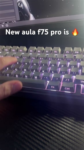Aula f75 pro🔥🔥 #keybaord #gamingsetup #aula #aula f75 #tech