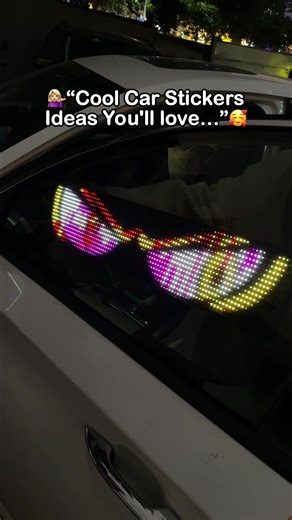 Driving deserves some ceremony too.#devileyes #ledpanel #carstickers #carslover #fyp