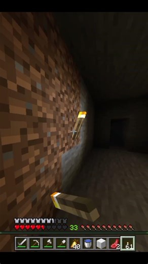 Minecraft Mining Is Scary #shorts #minecraft #horror