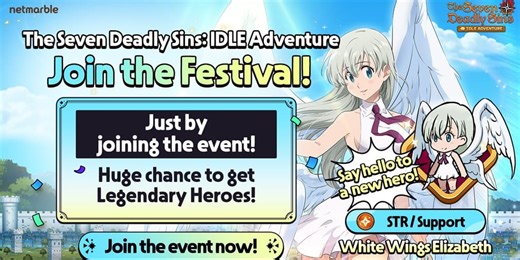 Seven Deadly Sins: Idle Adventure adds a new character with White Wings Elizabeth