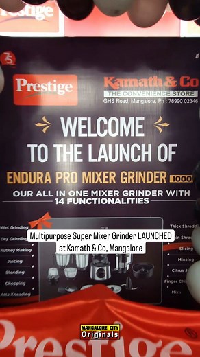 4.2K views |  *PRESTIGE ENDURA PRO- 1000W is here..!!!*  Multifunctional Mixer Grinder with 14 different functionality that every kitchen needs!!! The mixer grinder comes with 6 jars designed for various purposes including ✅masala grinding ✅ Wet grinding ✅Atta kneading ✅chopping ✅shredding ✅slicing ✅citrus juicing ✅blending and ✅even storage. Unleash the power and performance of ENDURA PRO ❤️ ©️TTK Prestige Ltd | Mangalore City | Facebook
