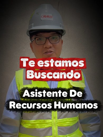 Oportunidad Laboral: Asistente de Recursos Humanos