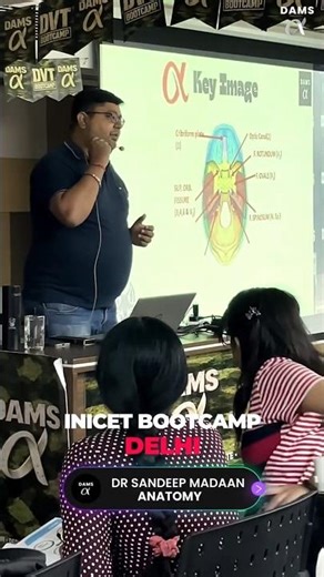 Inside the INICET BOOT CAMP at DAMS Delhi. 📝