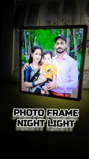 Glowing Night Light With Personalized Photo Frame #photoframecraft