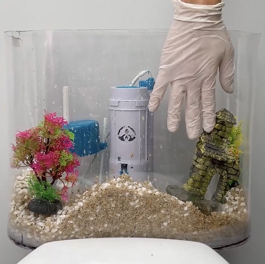 11M views · 16K reactions | Fish & Flush Toilet Tank Aquarium that Glows in the Dark | Wood Mood | Facebook