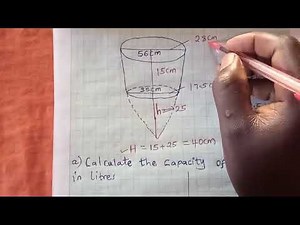 VOLUME OF A FRUSTRUM || FORM 2 MATHEMATICS
