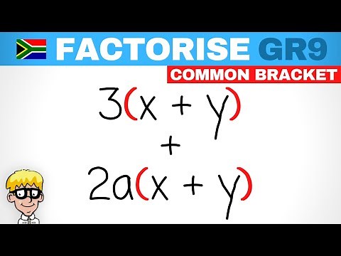 Gr 9 Factorisation: Common Factor Bracket