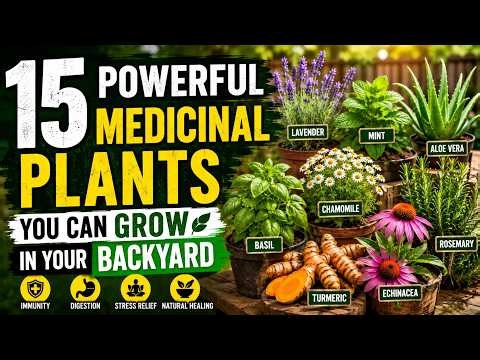 15 Powerful Medicinal Plants You Can Grow In Your Backyard