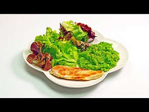 Diet Chicken With Green Puree [4K Video]