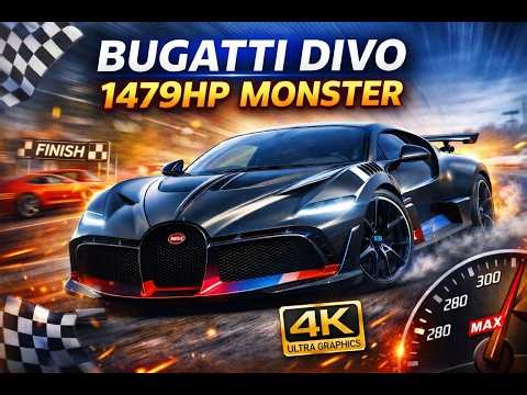 1479HP Bugatti Divo VS Supercars | Forza Horizon 5 Ultra Graphics 4k