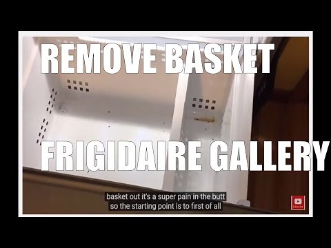 Remove Frigidaire Gallery Freezer Basket