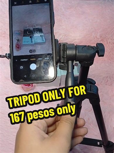 tripod 167 pesos onlyyyy good for affiliaters and tiktok dancer❤️✨️🫰🏻#everyonefollowers #tripod #xyabca #padaan #clicktheyellowbasket