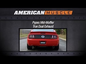 2005-2010 Mustang Pypes Exhaust Sound Clip Mid-Muffler True Dual (V6) Review