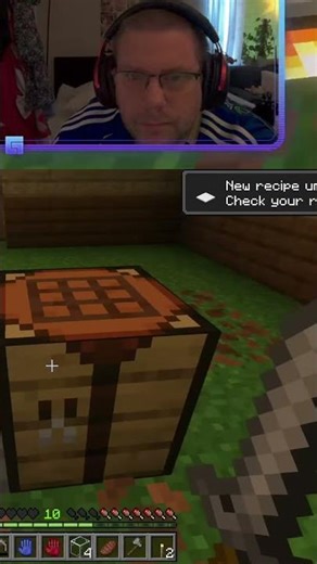 Unlocking NEW Minecraft Recipes & Building a White TV?! 🤯 #shorts