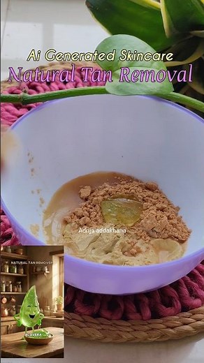 AI Generated Skin Care Video🤣 Natural Tan Removal😍#shortsfeed #shortvideo #vlog #ytviral #ytshorts