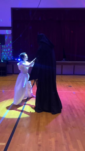 The Grimm Reaper dancing with the bride at her reception! Do you want to dance with death at your reception? Contact us! #TheReapersTouch #DanceWithDeath | The Reaper's Touch