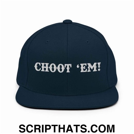 Stand out from the crowd!  Introducing the Choot 'em! Embroidered...