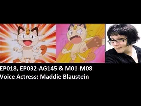 Anime Voice Comparison- Meowth (Pokemon)