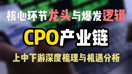 A股CPO产业链，上中下游及其核心上市公司解读