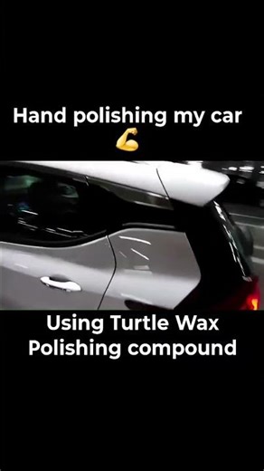 Hand polished my car with Turtle Wax Light to Medium Polishing Compound