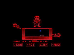 Underfell Sans Bad Time Simulator Fangame