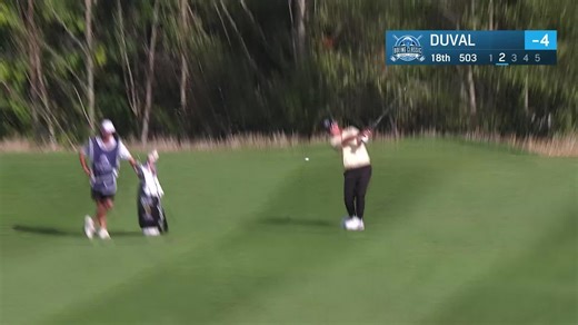 David Duval makes birdie on No. 18 at Boeing Classic