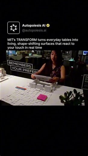 MIT’s TRANSFORM turns everyday tables into living, shape-shifting surfaces that react to your touch