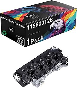 115R00128 Waste Toner Container Compatible for Xerox 115R00128 CWAA0885, Reliable Performance Compatible for Xerox VersaLink C7020 C7025 C7030 C7120 C7125 C7130 Printer (Black 1Pack)