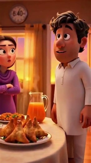 Shohar Ne Samosa Churaya | Husband Wife Ramadan Cartoon #funnycartoon #cartoon #animatedvideo