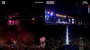 Dazzling fireworks light up the night sky as countries across the world celebrate the arrival of 2024. | Reuters