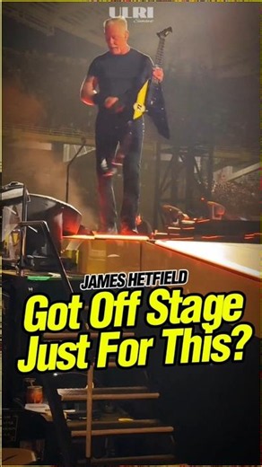 JAMES HETFIELD: Got Off Stage Just For This? #metallica #jameshetfield #concert #music #metal #sh...