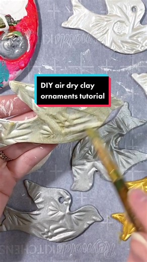 Unique DIY Air Dry Clay Christmas Ornaments Tutorial