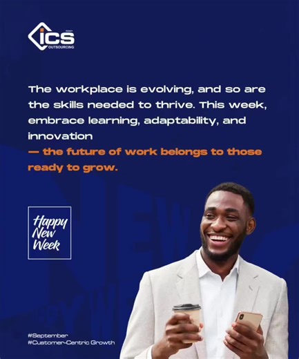 🌍 The workplace is changing — are you changing with it? As businesses evolve, the skills required to thrive go beyond technical expertise. Success now demands continuous learning, adaptability, and innovation. At ICS Outsourcing, we champion this growth mindset because we know that: 👉 The future of work belongs to those ready to grow. This week, let us challenge ourselves to: ✔️ Embrace learning opportunities ✔️ Stay adaptable to change ✔️ Innovate in the way we work and lead 💼 Whether you ar