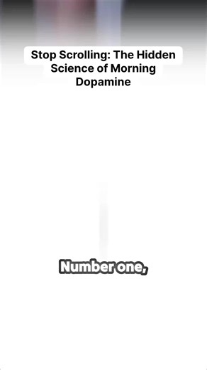 Stop Scrolling: The Hidden Science of Morning Dopamine #DopamineDetox #MorningRoutine #FocusBetter #BrainScience #digitaldiscipline